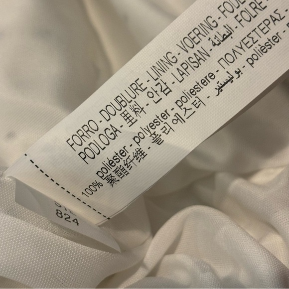 NWT Zara Ivory Black Polka Dot Halter Ruched Drape Mini Dress S - Picture 10 of 12